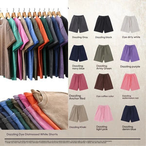 ชุดเสื้อยืดคอกลมสำหรับผู้ชายชุด100% คอกลมและกางเกงขาสั้นผ้าฝ้ายระบายอากาศแบบลำลองผลิตในปากีสถาน - Product Image 6