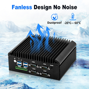 Mini PC sans ventilateur CWWK Firewall i5 8250U, 4 ports COM RS232/RS485, 2 ports Gigabit LAN, DDR4, SIM, HD, VGA, SATA3.0, <span class=keywords><strong>micro</strong></span>-ordinateur industriel - Product Image 6
