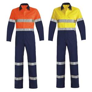 Overol Ligero Reflectante de Noche, Traje de Trabajo de Manga Larga de Algodón para Campos Petroleros - Product Image 1