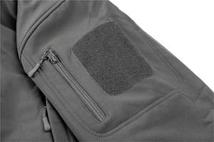 Coupe-vent softshell léger personnalisé pour hommes Veste doublée en polaire résistante à l'eau pour la randonnée en plein air Poches coupe-vent - Product Image 2