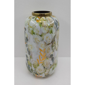 Diseño atractivo florero de metal calcomanía esmalte terminado para la Oficina y la decoración de Mesa del hogar hecho a mano personalizado a granel - Product Image 5