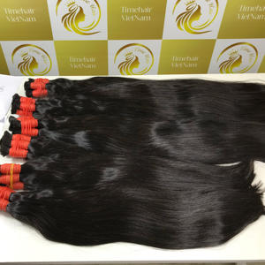 100% Extensions de cheveux humains vietnamiens droits naturels couleur brune extrémités épaisses Double qualité couleur foncée faite sur commande - Product Image 5