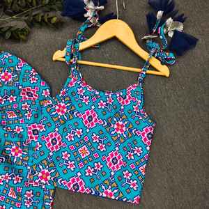 Traje Dhoti Salwar Indo-Occidental de Moda Shoryam para Niñas, Estampado Digital en Rayón, Tradicional para Bodas y Fiestas, para Todas las Temporadas - Product Image 2