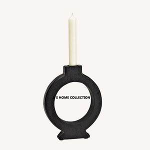 Portavelas de diseño frondoso de Metal de aluminio de estilo italiano para portavelas decorativo interior elegante - Product Image 5