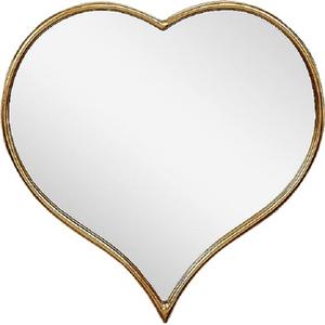 Cadre de miroir métallique en forme de coeur de la meilleure qualité en or miroir décoratif mural de chambre à coucher salon bureau pour la maison - Product Image 1