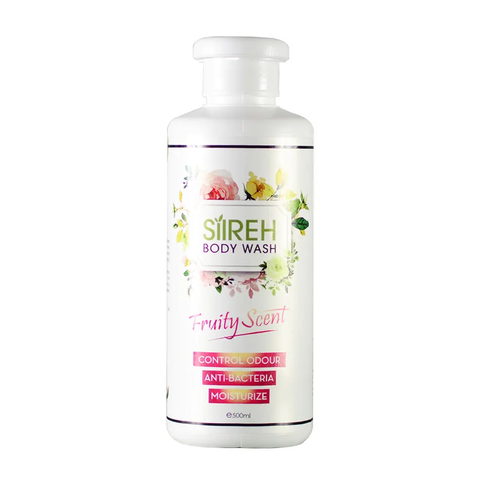 SIIREH Fruity Scent Body Wash 500ml Odor Treatment Hydrating Refreshing Cleanser Eliminate Unpleasant Odor