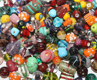 Perles en verre décoratives assorties faites à la main, en vrac, de forme irrégulière, combinaison rouge premium, cristal/lampwork, perles lâches pour bracelet