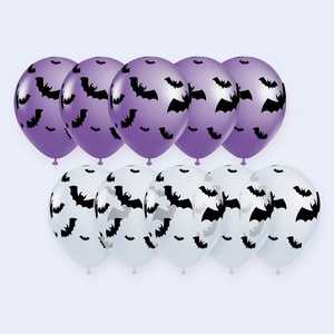 Globos de Halloween Party Love, 12 Piezas, Decoraciones de Fiesta con Cara de Calabaza Naranja - Product Image 2