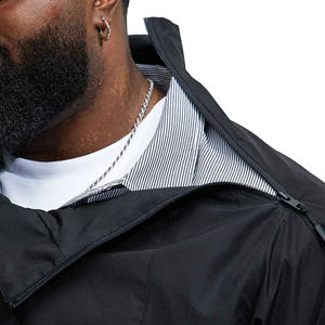 Veste coupe-vent surdimensionnée en polyester pour hommes de haute qualité à fermeture éclair complète personnalisée coupe-vent et respirante pour hommes - Product Image 4