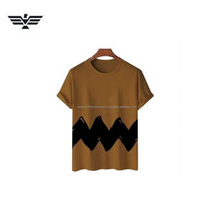 T-shirt graphique bleu ciel avec imprimé vagues abstraites |   T-shirt en coton décontracté personnalisé pour hommes et femmes - Product Image 6