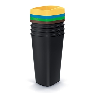 KEDEN Set di 4 bidoni per il riciclaggio, 25 litri ciascuno. - Product Image 1