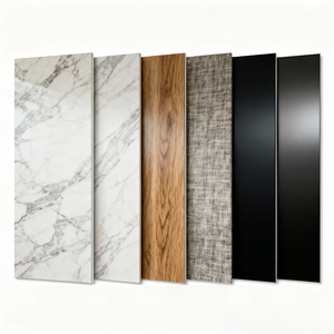 Panneau mural en PVC anti-moisissure, ignifuge, écologique, finition marbre, pour usage domestique et de divertissement, 1220x2440mm, certifié étanche - Product Image 1