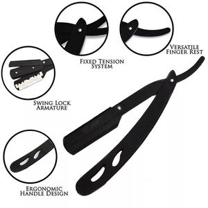 Rasoir de sécurité réutilisable en acier inoxydable pour hommes, soin écologique, lame à double tranchant, résultat de rasage lisse, manche en métal portable - Product Image 4