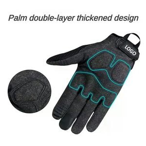 Gants de sport tactiques demi-doigt avec logo personnalisé avec jointures en caoutchouc résistant aux chocs Gants de combat de sécurité à écran tactile - Product Image 5