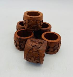 Fournitures de cuisine Rond de serviette avec finition naturelle et en forme de meilleure qualité pour la maison Hôtel Restaurant et décoration de fête - Product Image 3