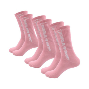 Chaussettes de sport hautes pour jeunes, qualité supérieure, design personnalisé, tricotées, pour l'hiver, course à pied, séchage rapide, respirantes, avec revers, vente en gros - Product Image 5