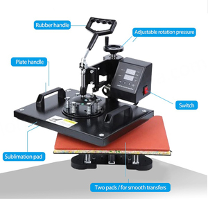 Presse à chaud Bheng 8 en 1 29x38cm automatique pour transfert HTV sur t-shirts, mugs et casquettes - Product Image 2