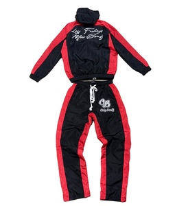 Fizay Enterprises Men's Winter Plus Size Thermal Printed Street Style Quick Dry Breathable <b>Polyester</b> <b>Tracksuit</b> Set Windbreaker - Product Image 4
