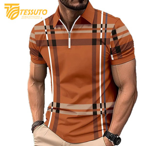 High Quality Men's for Polo Shirt Latest Design Breathable Casual Wear Low MOQ Customized Plus Size Customizable Options - Product Image 6