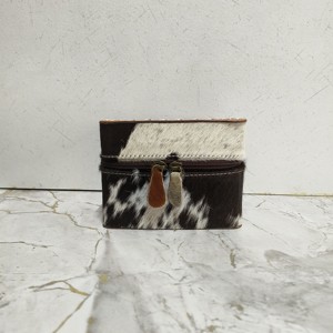 Estuche de joyería de cuero genuino occidental floral pintado a mano, soporte de joyería para ocultar el pelo, bolsa de cosméticos, organizador de fácil almacenamiento a la moda - Product Image 2