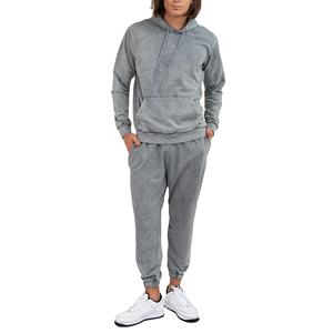 Nouvel Arrivage Vente Chaude Survêtement en Coton Délavé à l'Acide pour Hommes Dernier Style Décontracté Survêtement Délavé à l'Acide pour Hommes Grande Taille 2026 - Product Image 2