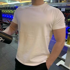 เสื้อยืดผ้าคอตตอนสำหรับผู้ชายเสื้อยืดแห้งเร็วสำหรับเล่นกีฬายิมฟิตเนสวิ่งออกกำลังกาย - Product Image 3