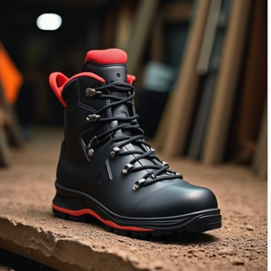 Botas de Seguridad TREKKER PRO 2.0 S3 HRO HI CI WR SRC Talla 9.5 (44) Negro/Rojo - Product Image 3