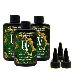 เรซิ่น UV ใสแข็ง (10 กรัม/25 กรัม/100 กรัม/500 กรัม) ไม่มีกลิ่น เรซิ่น UV สีเหลืองน้อย (สีแดง/น้ำเงิน/เขียว) - Product Image 4