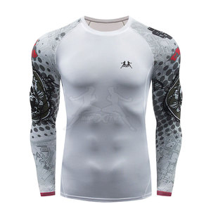 Custom Made <b>Men's</b> Long Sleeve Rash Guard with Camouflage Print New Stock Fitness Compression Gear <b>for</b> <b>Swimming</b> Rash guard - Product Image 3