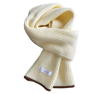 Fine Knitted Winter Scarf <b>Women</b> Solid Color Lightweight Eco-Friendly Outdoor Warm <b>Shawl</b> Soft 100% Cotton Scarf - Product Image 1