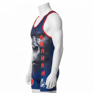 ชุดมวยปล้ำดีไซน์คุณภาพพรีเมียม ออกแบบสไตล์ของคุณเอง ชุดมวยปล้ำความยาวปกติ ในราคาที่ถูกที่สุด - Product Image 5