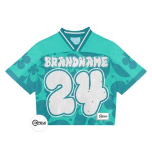 Top Notch Qualité Crop Surdimensionné Vintage Boxy Fit Football Maillots Streetwear Américain Boxy Mesh T-shirt Football Maillots - Product Image 4