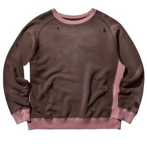 เสื้อสเวตเตอร์คอกลมของผู้ชายเสื้อสเวตเชิ้ตคอกลมผ้าฝ้าย100% โอเวอร์ไซส์สำหรับผู้ชายจาก2025 - Product Image 1