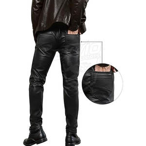 Lightweight Best Selling <b>Men</b> <b>Leather</b> <b>Pants</b> For Sale Casual Wear Premium Quality <b>Men</b> <b>Leather</b> <b>Pants</b> - Product Image 5