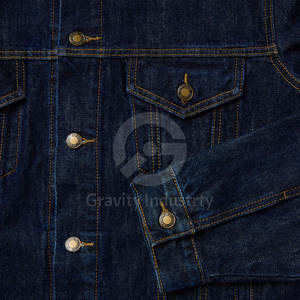 Veste en jean décontractée pour homme, couleur unie, hiver 2025, 100% coton, écologique, respirante, streetwear, nouvelle mode, confortable - Product Image 5