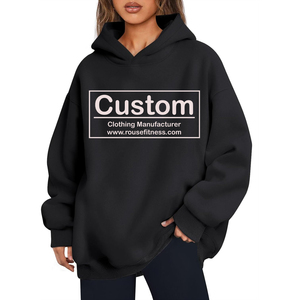 Sudadera con capucha de lavado ácido de gran tamaño para mujer personalizada OEM fabricante 100% algodón pesado Vintage lavado en blanco Streetwear Sudadera con capucha - Product Image 1