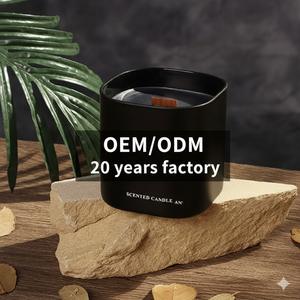 Натуральные ароматические свечи ручной работы из соевого воска с деревянным фитилём для декора дома, свадеб, рождественских вечеринок - Product Image 2