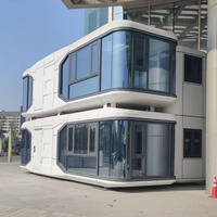 Maison capsule spatiale moderne, maison modulaire préfabriquée, cabane d'hôtel de luxe, mini-maison portable pour Airbnb et complexes hôteliers