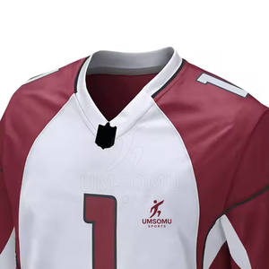 Maillot de football américain respirant à séchage rapide bas prix de gros maillot de football américain de haute qualité - Product Image 4