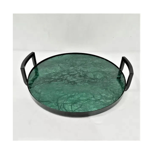 Bandeja de Servicio de Alimentos Moderna, Hecha a Mano, Ecológica, de Hierro, con Diseño Múltiple, Económica, para el Hogar y Hoteles, Vajilla al por Mayor, Única - Product Image 2