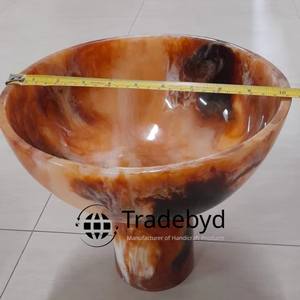 Bol en résine de style ange, de luxe, fait main, pour la décoration de table, de la marque Tradebyd, idéal pour offrir et créer une ambiance chaleureuse à la maison - Product Image 1