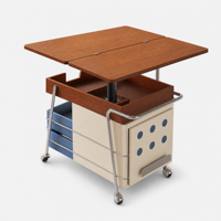 Table d'appoint mobile moderne de luxe léger, pliable, en buis, avec plateau relevable, pour chevet, bureau ou table à manger, avec rangement, pour usage domestique