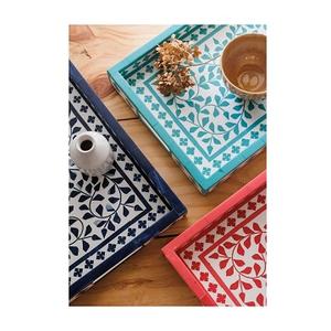 Elegante bandeja para servir incrustaciones de hueso de alta calidad hecha con hueso natural de alta calidad a precios muy bajos de SCI - Product Image 1