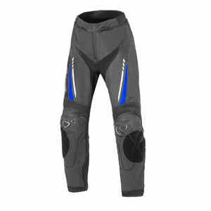 Combinaison de course deux pièces personnalisable en cuir de vache véritable Combinaisons de moto respirantes coupe-vent Hiver Entièrement noir Bleu Blanc Rayures - Product Image 3