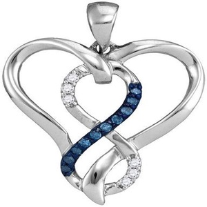 925 argent creux en forme de coeur symbole de l'infini personnalisé S925 en argent Sterling avec pendentif Moissanite pour cadeau femme - Product Image 1