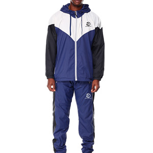 Hautement recommandé Ensembles de survêtement de jogging coupe-vent de haute qualité pour hommes Survêtement en nylon imperméable - Product Image 1