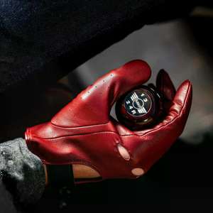 Gants de conduite automobile en cuir de chèvre de qualité supérieure, design du meilleur fabricant Logo personnalisé Prix raisonnable pour l'hiver - Product Image 2