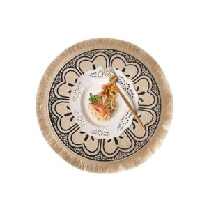 Mantel Individual Minimalista de Lino y Algodón Beige 34x46cm, Ligero, Certificado GOTS, Rectangular, Lavable, Tejido, para Uso Doméstico, Color Sólido - Product Image 6