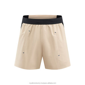 Men’s Quick Dry Beach Trunks <b>Mid</b> Waist Loose Fit Double <b>Layer</b> Swimsuit Solid Color Plus Size Swim Shorts - Product Image 2