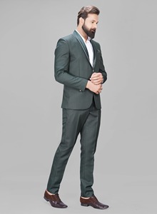 Zed Club, diseñador para hombre, poliéster, viscosa, seda, 2 piezas, traje de fiesta, ajuste Regular, un solo pecho, largo, transpirable, de lujo - Product Image 2